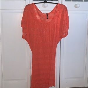 Orange Beach Coverup Dress